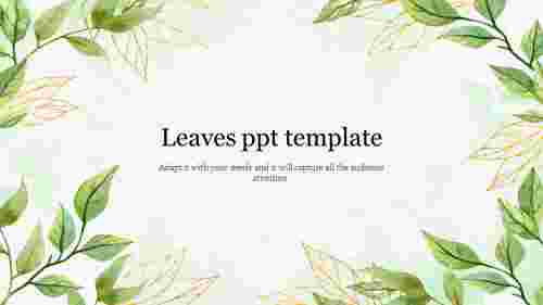 leaves ppt template